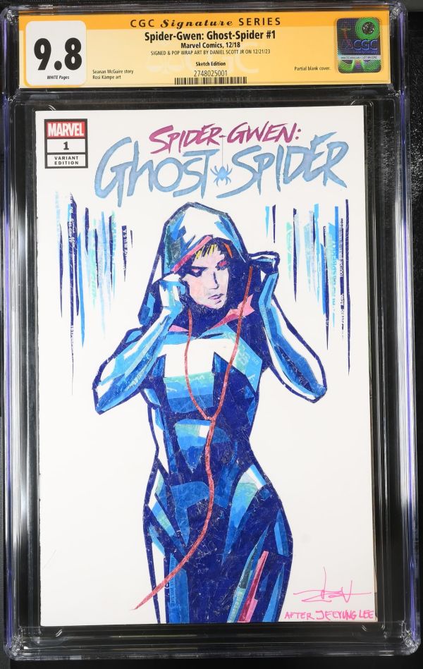 Image for Spider-Gwen: Ghost-Spider #1 CGC 9.8 Signed by Daniel Scott Jr