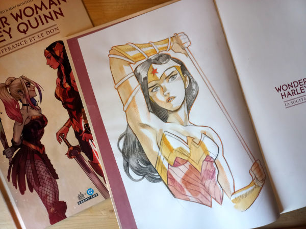 Image for Wonder Woman sketch in WONDER WOMAN & HARLEY QUINN: Le Souffrance et le Don