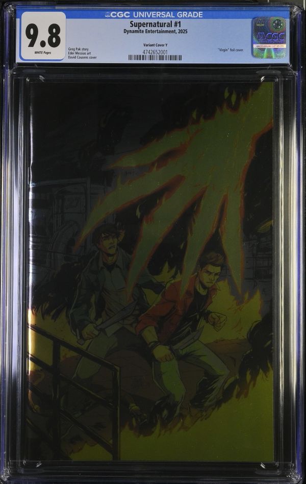 Image for Supernatural #1 Variant Cover Y CGC 9.8