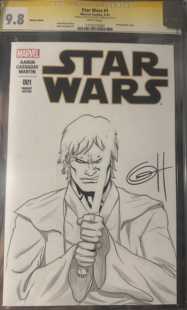Image for Star Wars #1 Sketch Edition CGC 9.8