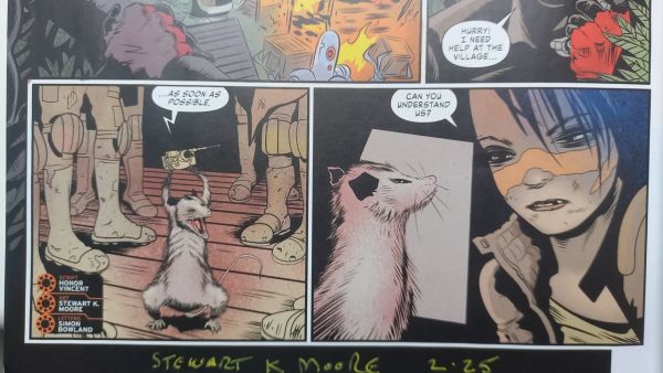 Image for Riley's Rebels Title and Opening Page Signed by Stewart K Moore
