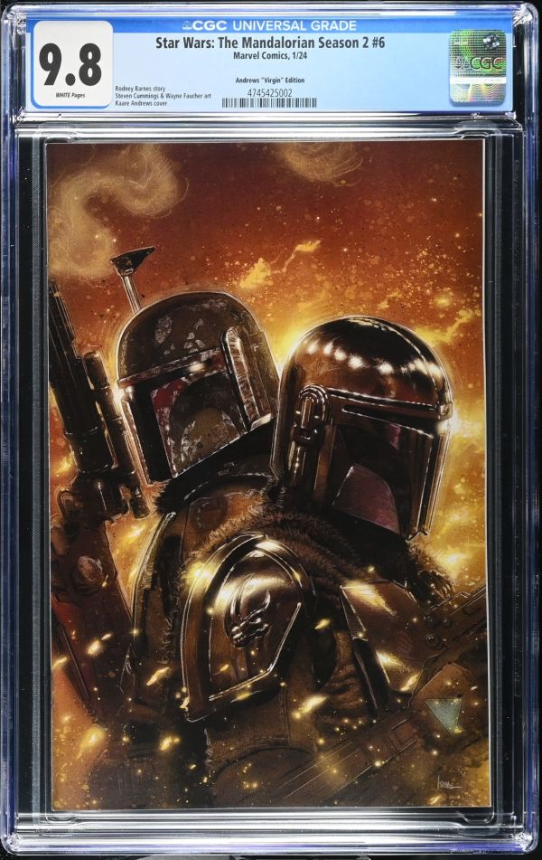 Image for Star Wars: The Mandalorian Season 2 #6 Andrews Virgin Edition CGC 9.8