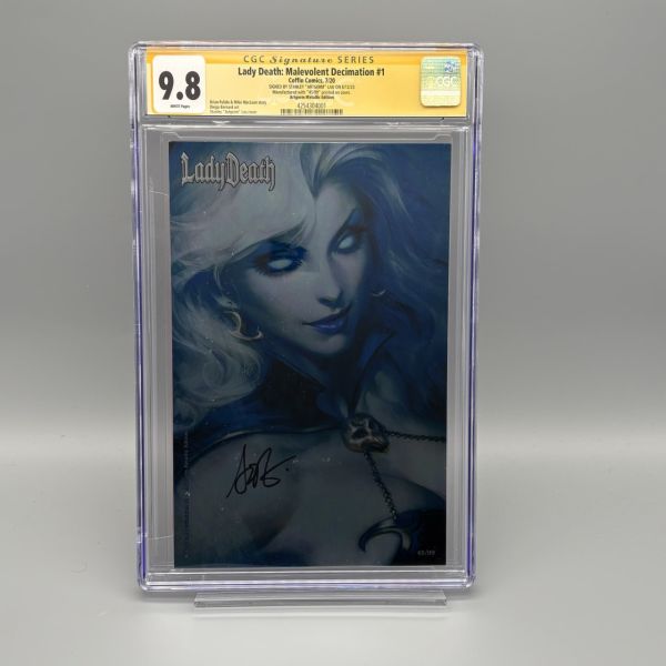 Image for Lady Death: Malevolent Decimation #1 CGC 9.8 Signed by Stanley "Artgerm" Lau