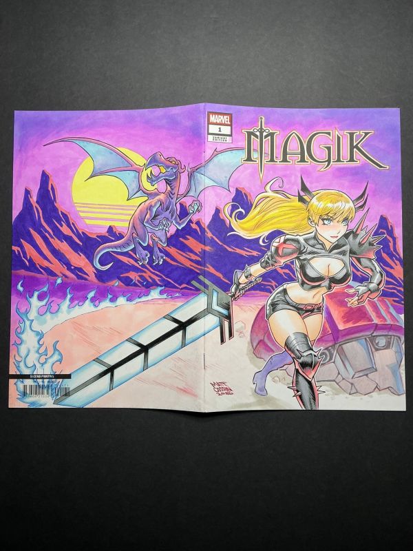 Image for Magik & Lockheed Wraparound Sketch by Matt Cossin