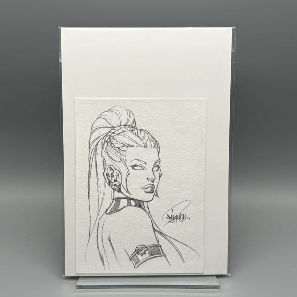 Image for Lady Death Sketch Signed by Jose Varese