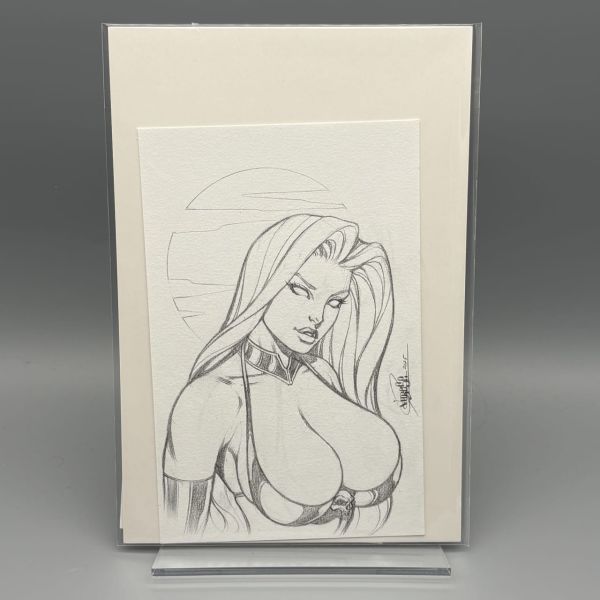 Image for Lady Death Sketch Signed by Jose Varese