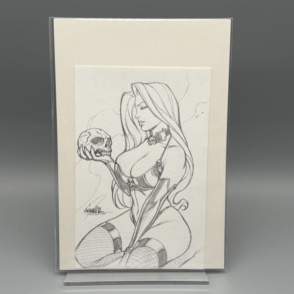 Image for Lady Death Sketch Signed by Jose Varese