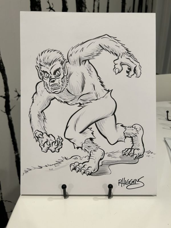 Image for The Wolfman Art Set x 3 Signed by Ryan Higgins