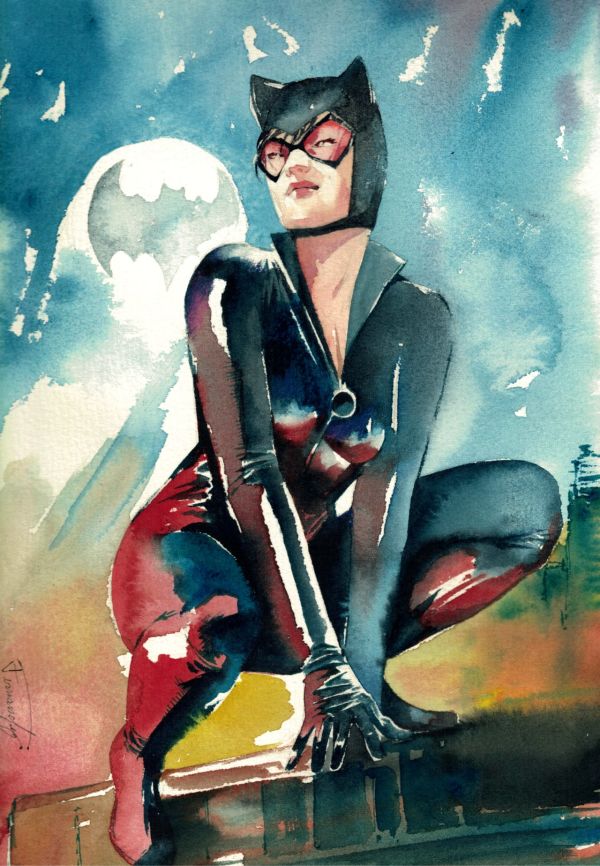 Image for Catwoman Watercolor Pin-Up