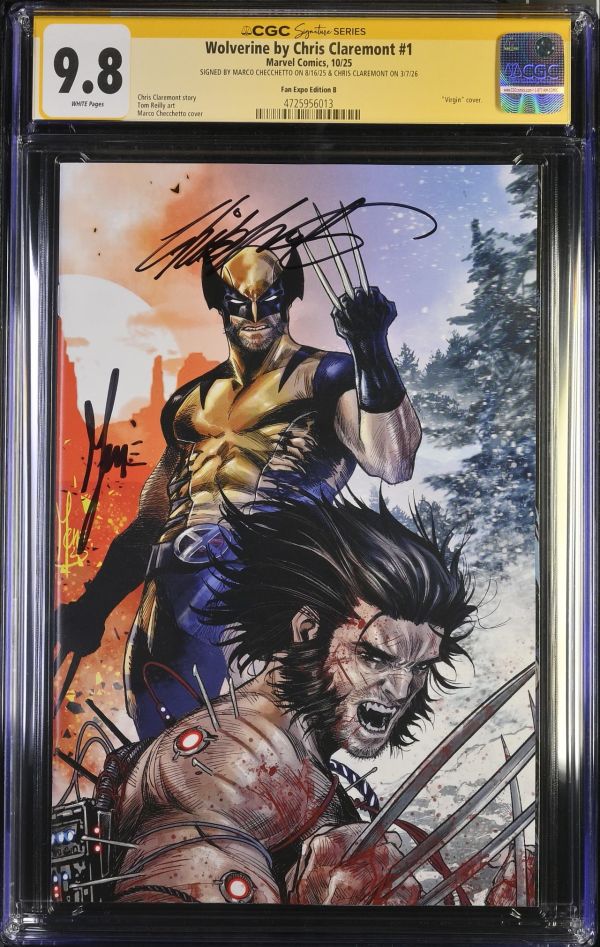 Image for WOLVERINE BY CHRIS CLAREMONT #1 CGC 9.8 SS SIGNED CHECCHETO CLAREMONT POP 1 RARE