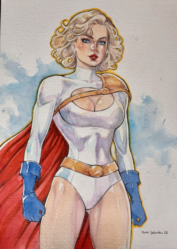 Image for Power Girl Illustration 9x12