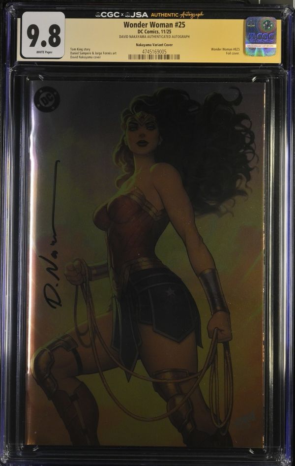 Image for Wonder Woman #25 CGC 9.8 Signed by David Nakayama
