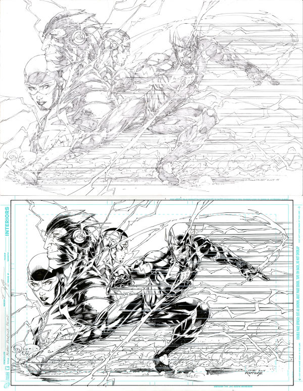 Image for Flash: Future’s End / Future Flash story 2014 Pin-Up by Brett Booth