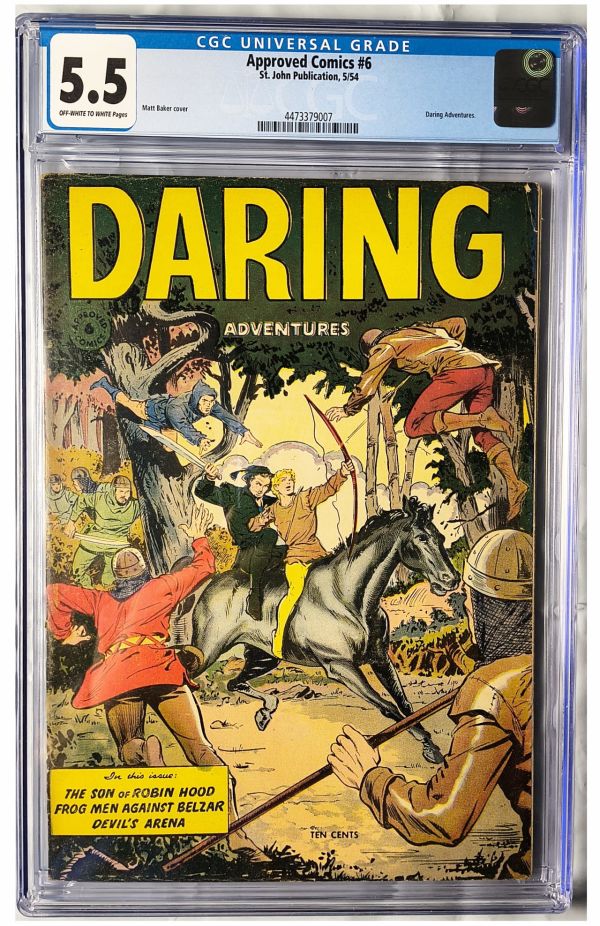 Image for Approved Comics #6 CGC 5.5 Matt Baker Cover