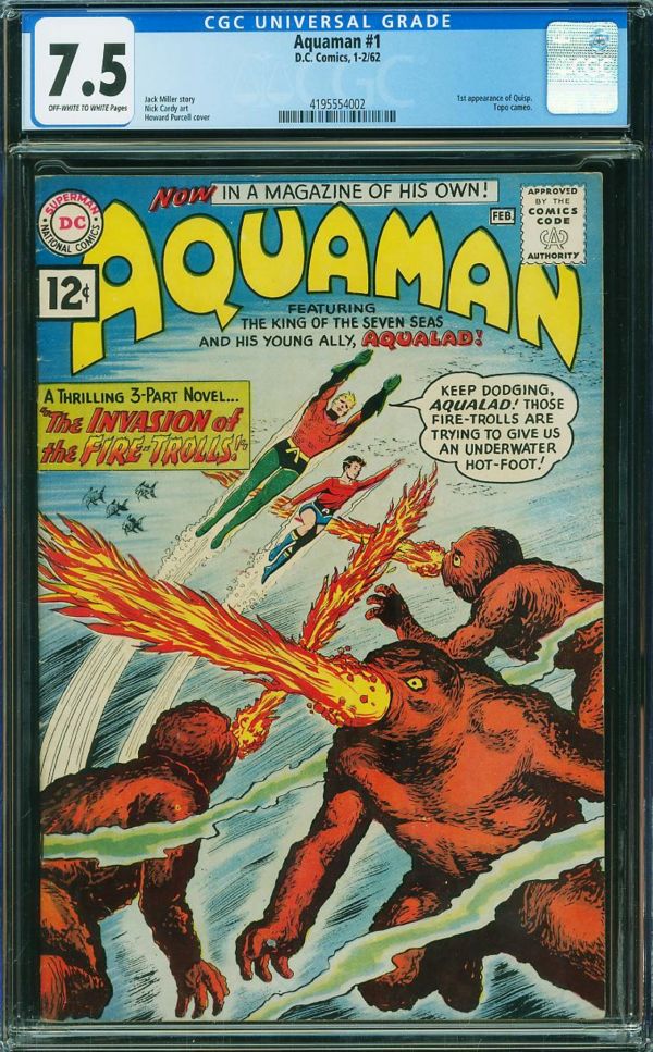 Image for Aquaman #1 CGC 7.5