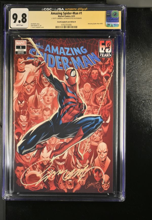 Image for Amazing Spider-Man #1 CGC 9.8 Signed by J. Scott Campbell