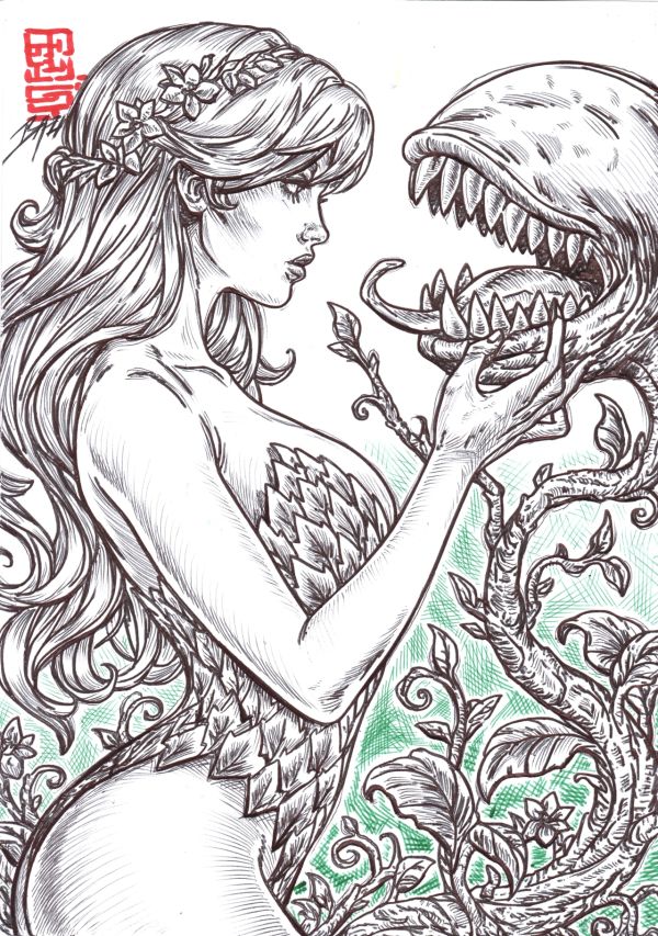 Image for Poison Ivy -  NATURE'S DEADLIEST KISS. 2025 / Bazal. 8,3x11,7 in