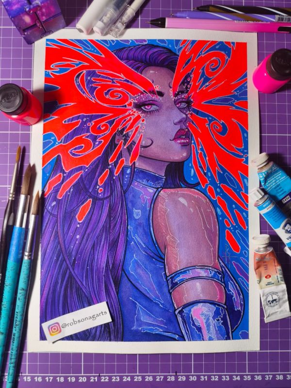 Image for Psylocke Original Art by Robson Aguiar