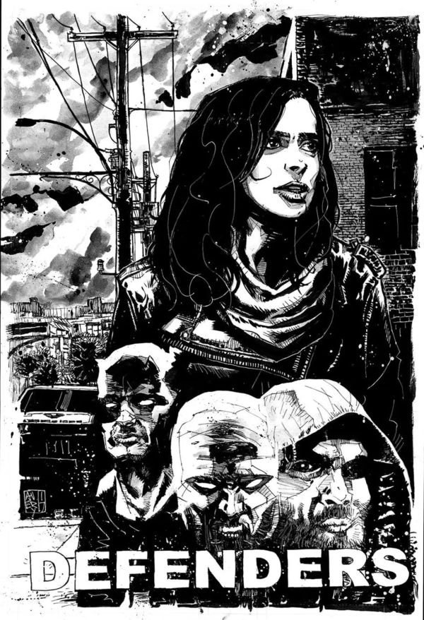 Image for The Defenders Original Art