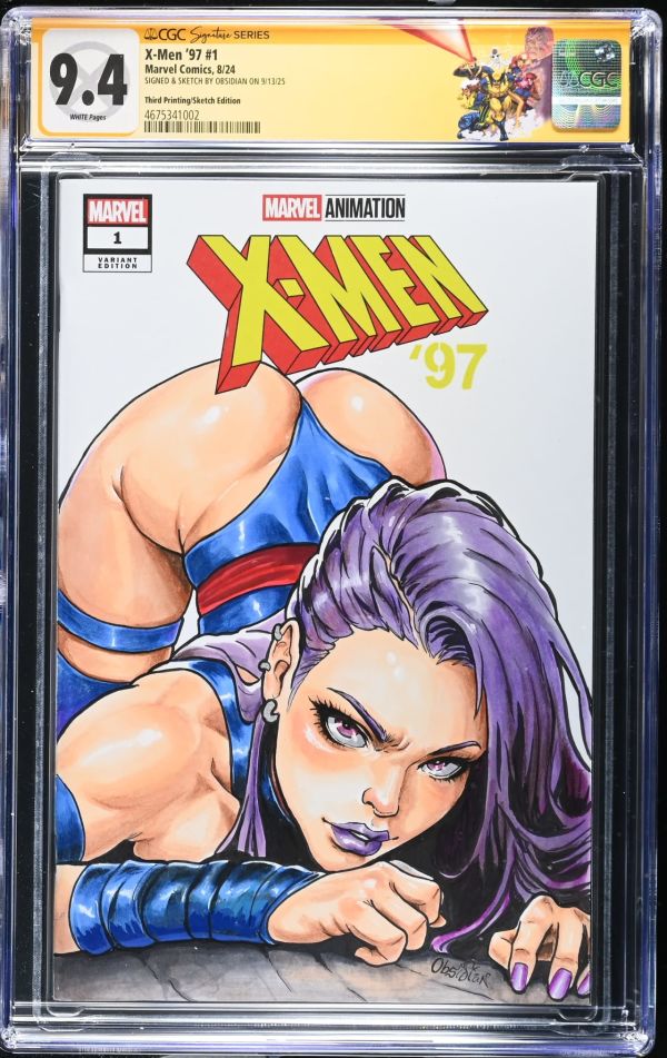 Image for X-Men '97 #1 CGC 9.4 Signed & Sketched by Obsidian