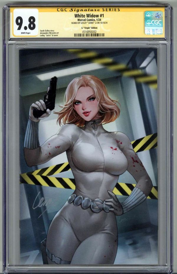 Image for WHITE WIDOW #1 CGC 9.8 SS SIGNED LESLEY LEIRIX LI 1:50 VIRGIN VARIANT LOW POP