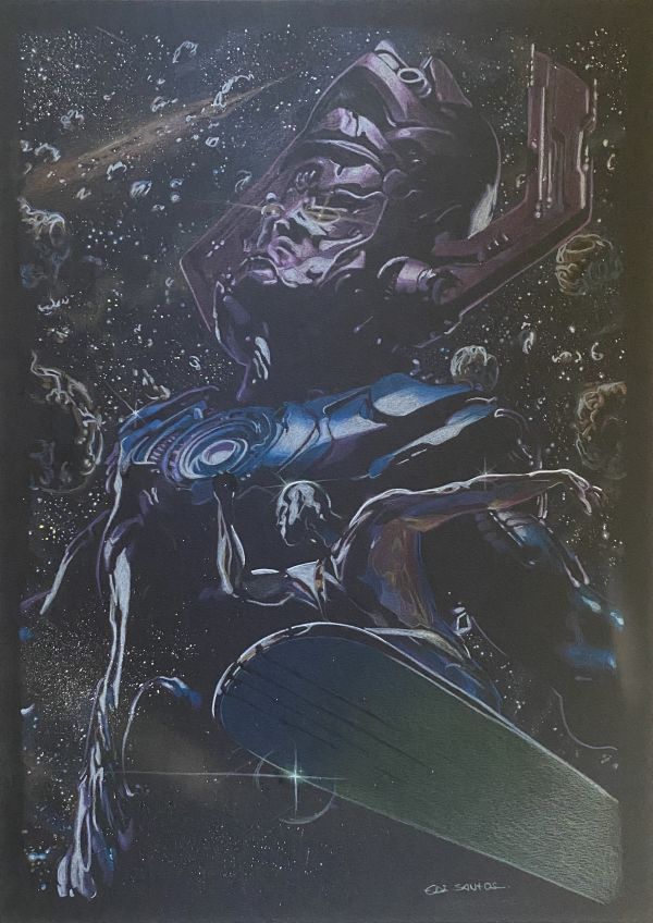 Image for Galactus and Silver Surfer Original Art by Ed Santos