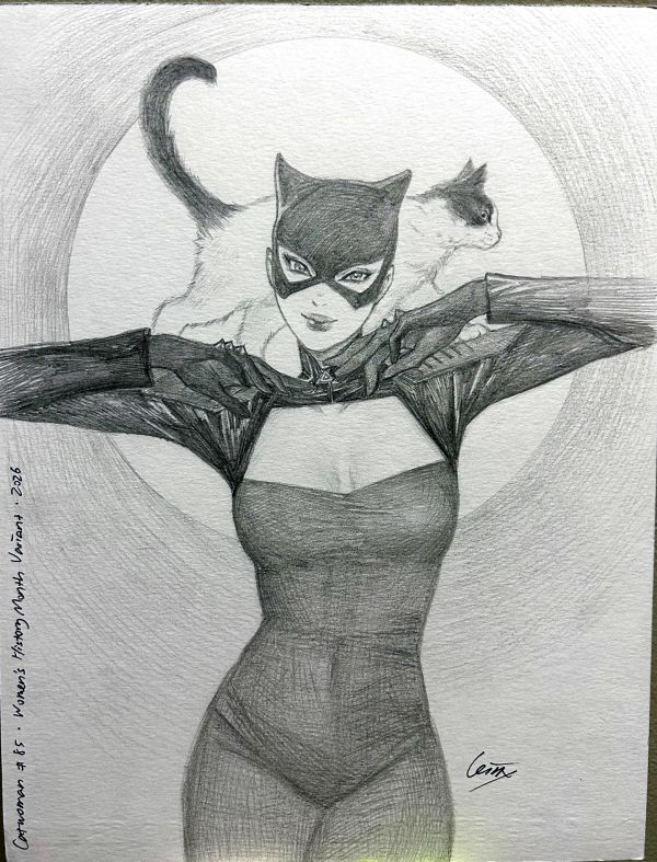 Image for Leirix – Catwoman #85 Preliminary Sketch