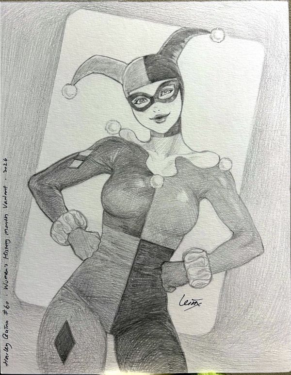 Image for Leirix – Harley Quinn #60 Preliminary Sketch