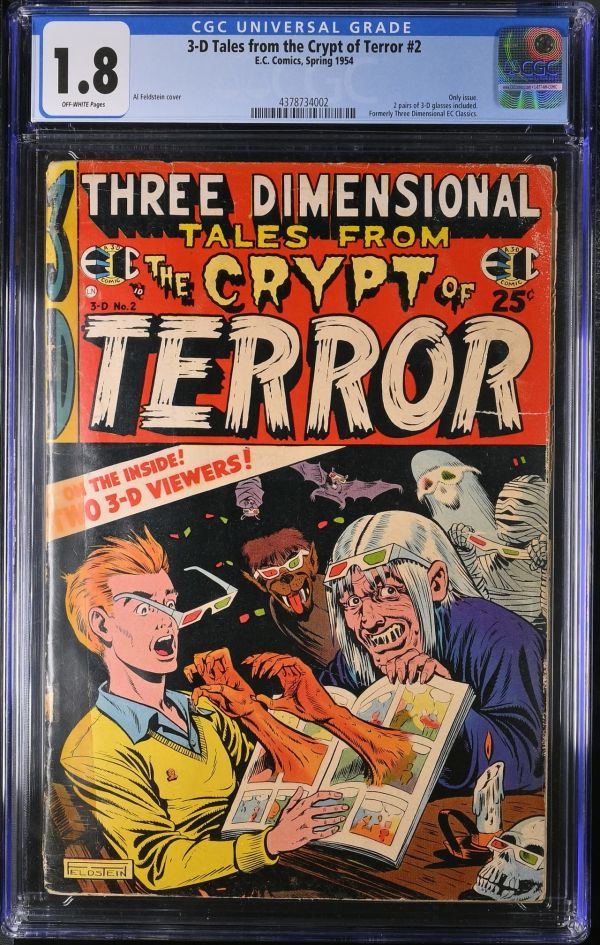 Image for 3-D Tales from the Crypt of Terror #2 CGC 1.8