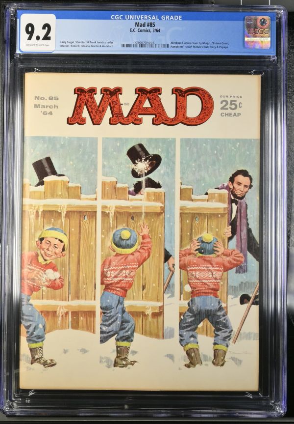 Image for Mad #85 CGC 9.2