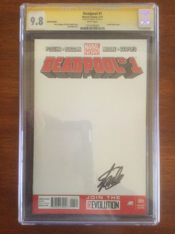 Image for Deadpool #1 Sketch Edition CGC 9.8