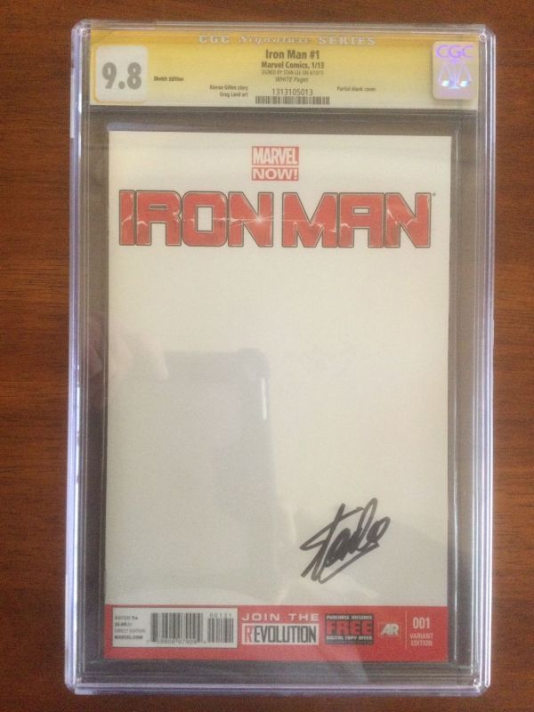 Image for Iron Man #1 CGC 9.8 Sketch Edition Signed