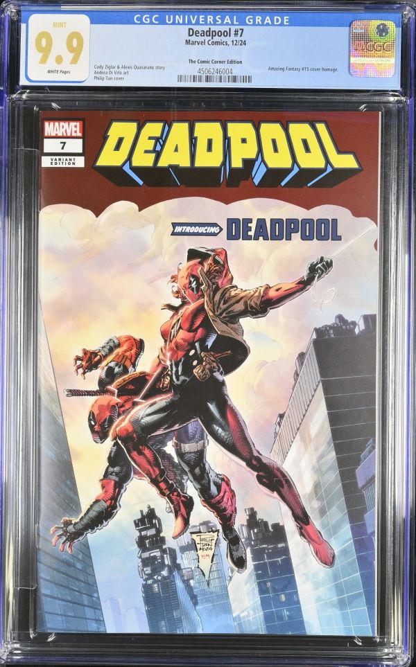 Image for Deadpool #7 CGC 9.9 The Comic Corner Edition