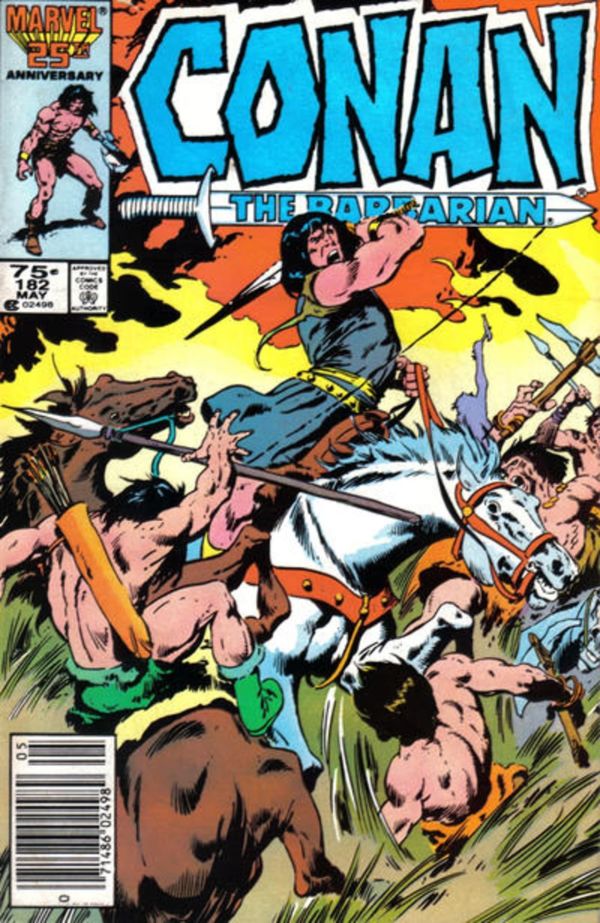Image for Conan the Barbarian #182 Newsstand Edition (1986) VF/NM 9.0