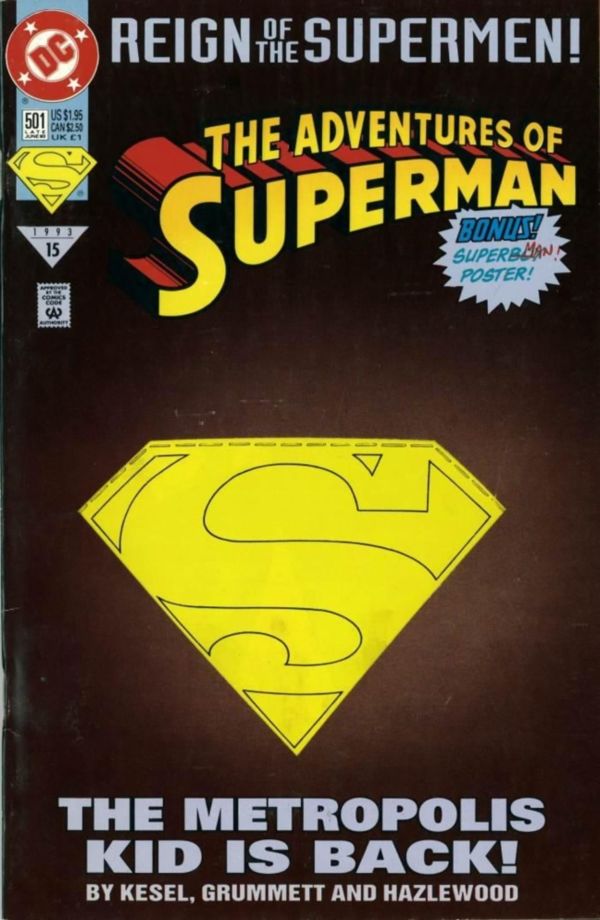 Image for Adventures of Superman #501 Die-cut cover (1993) NM- 9.2