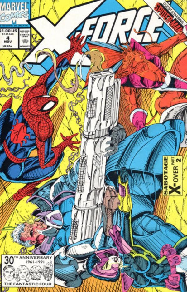 Image for X-Force #4 Direct Edition (1991) NM- 9.2
