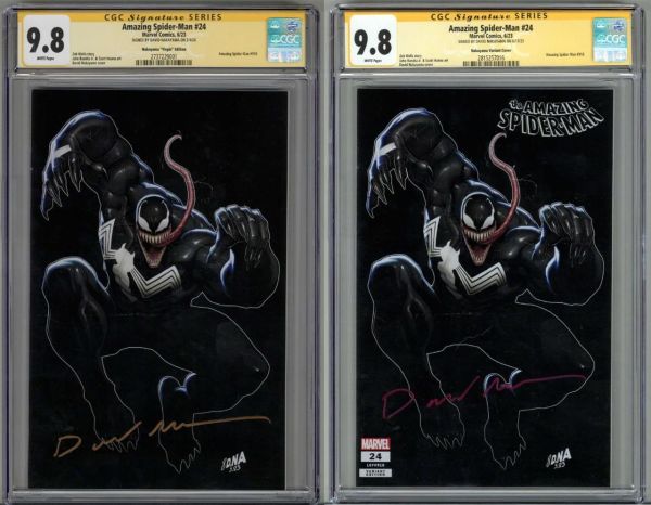 Image for AMAZING SPIDER-MAN #24 SET 2 CGC 9.8 SS SIGNED DAVID NAKAYAMA VIRGIN & VARIANT