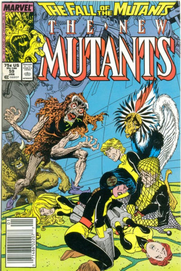 Image for The New Mutants #59 Newsstand Edition (1987) VF/NM 9.0