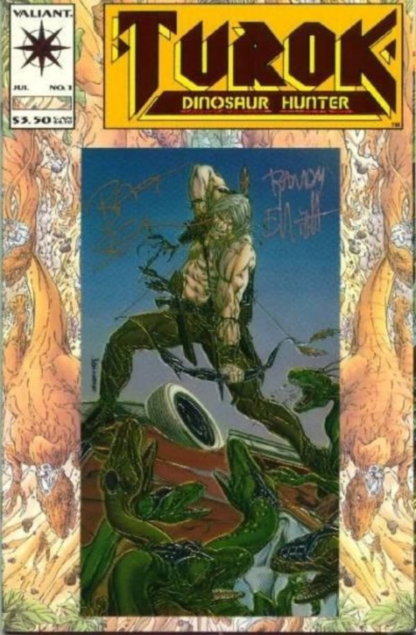 Image for Turok, Dinosaur Hunter #1 Valiant Validated Signature Series Cover (1993) NM- 9.2