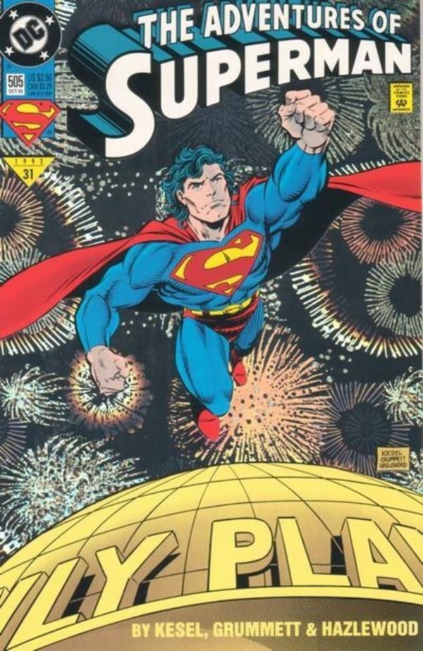 Image for Adventures of Superman #505 Holographic Cover (1993) NM- 9.2
