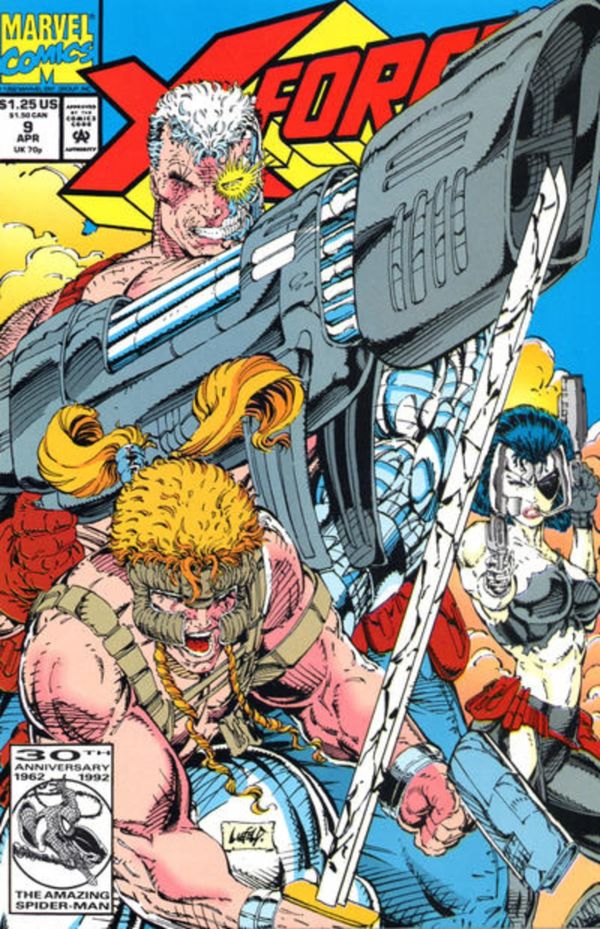 Image for X-Force #9 Direct Edition (1992) NM- 9.2