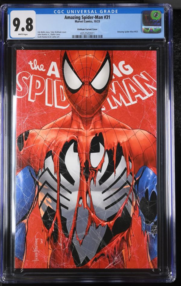 Image for Amazing Spider-Man #31 | Kirkham Variant Cover | CGC 9.8 | UniversalAmazing Spider-Man #925Zeb Wells story, Tyler Kirkham coverJohn Romita Jr., Emilio Laiso,Scott Hanna & Z� Carlos art