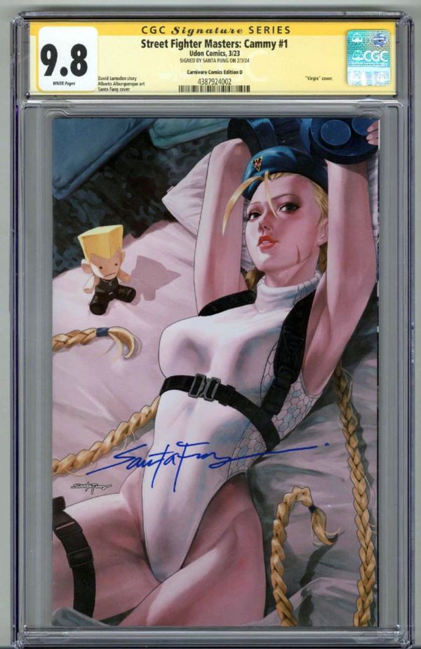 Image for STREET FIGHTER MASTERS CAMMY #1 CGC 9.8 SS SIGNED SANTA FUNG VIRGIN VARIANT RARE