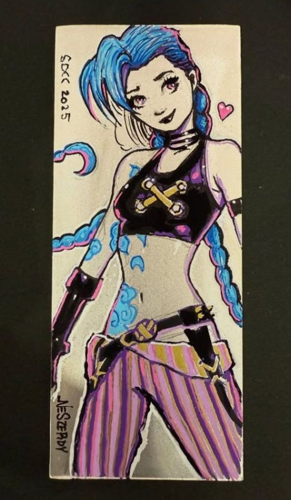 Image for Jinx original art by Nathan Szerdy on 4oz Silver Piece