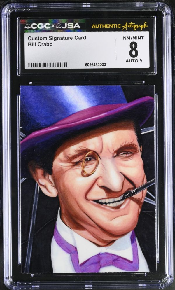 Image for Custom Signature Card CGC 8 Signed by Bill Crabb