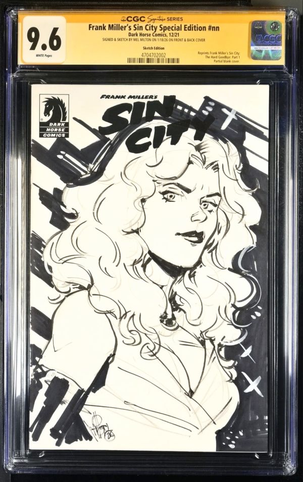 Image for Sin City Blank Cover Variant CGC 9.6 by Mel Milton
