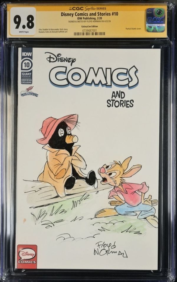 Image for Disney Comics and Stories #10 CGC 9.8 Signed by Floyd Norman