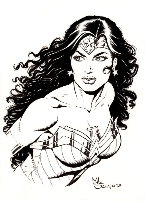 Image for Commission Slot: Half Bust Black and white - 24x33cm/9,5x13 inches 