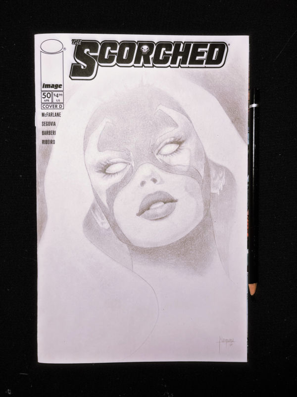 Image for She-Spawn Sketch on The Scorched Blank Cover