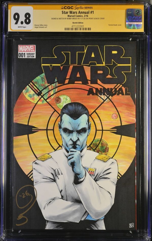Image for Admiral Thrawn sketch cover by Bobby Breed